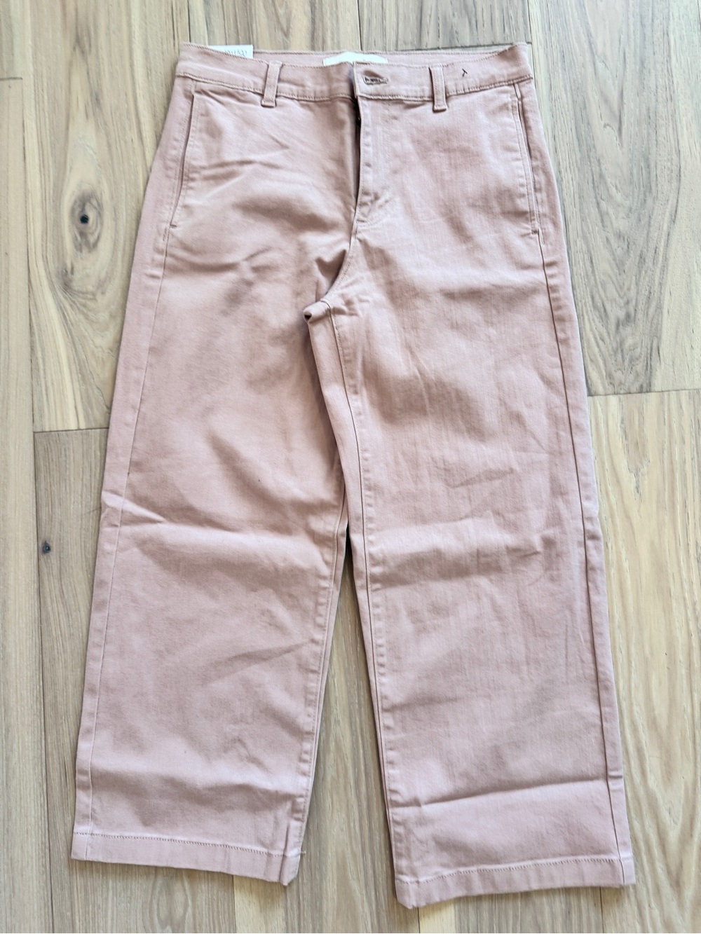 Ella Moss Dusty Pink Cropped Wide-Leg Pants
